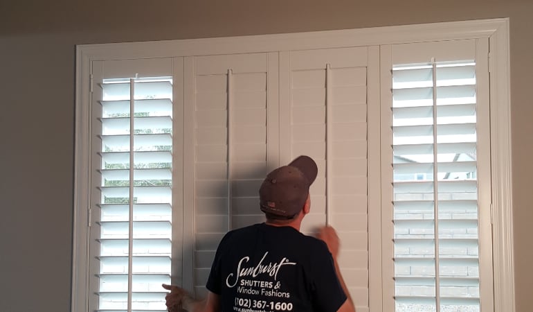 Installation of plantation shutters in Cincinnati